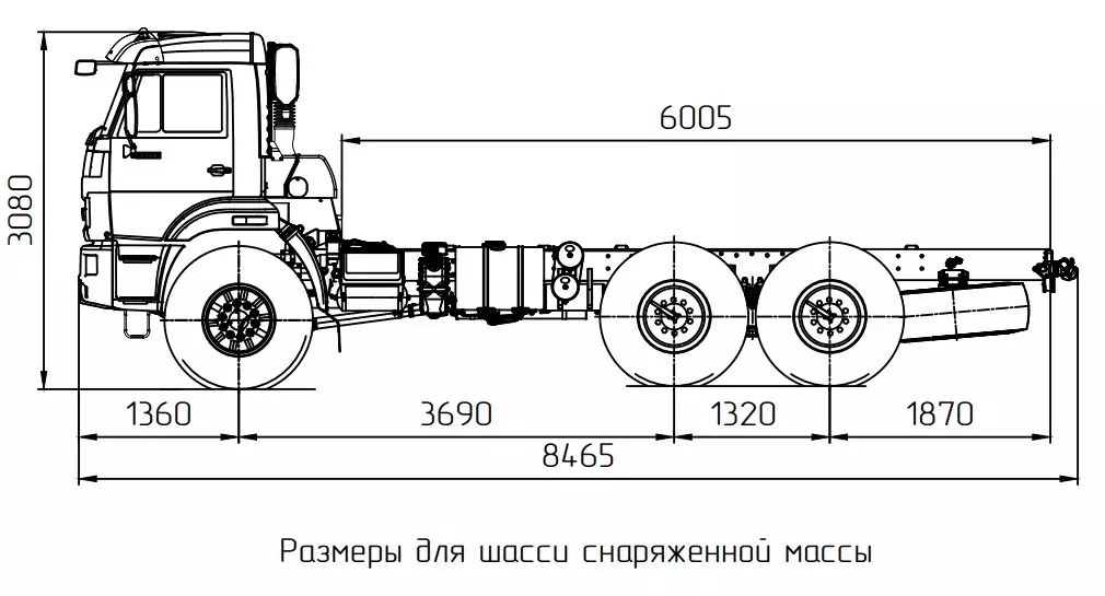 Автомобиль-шасси КАМАЗ-43118-3027-48 (6x6) на шасси КАМАЗ 43118-3027-48 