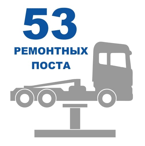 53 ремонтных поста